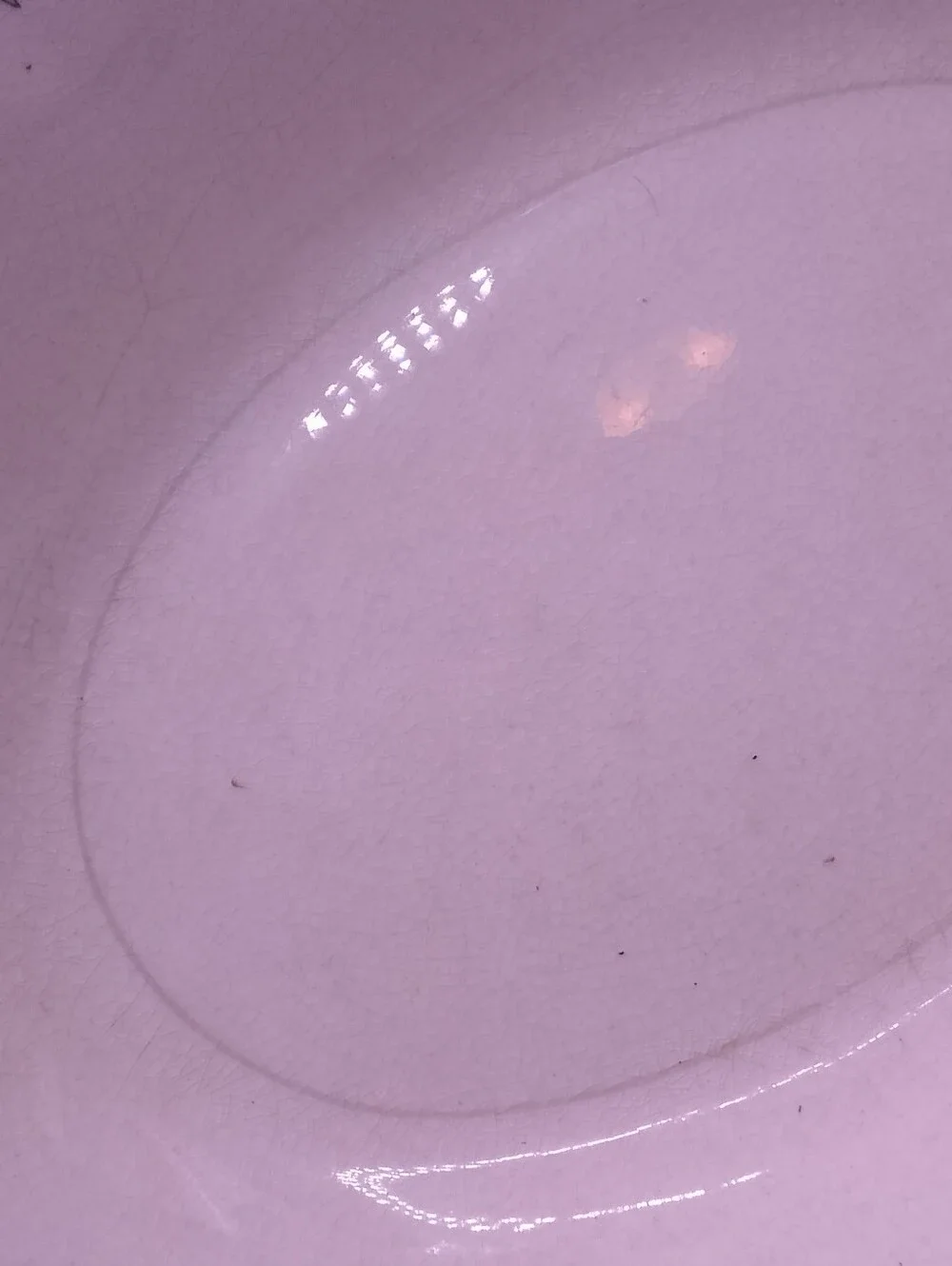 Vintage Crazed Discolored Serving Bowl Oval